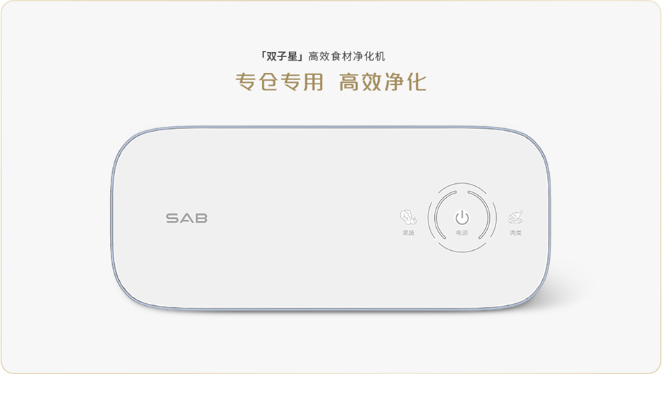 「 双子星 」高效食材净化机